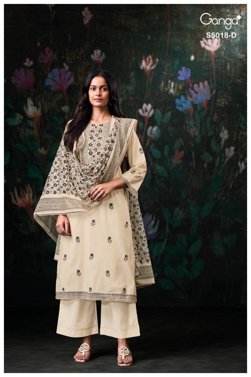 GRISHYA 5018 Series By Ganga Fashion Stylish Beautiful Colourful COTTON Dresses At Wholesale Price